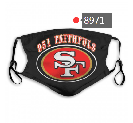 2020 NFL San Francisco 49ers #2 Dust mask with filter->nfl dust mask->Sports Accessory